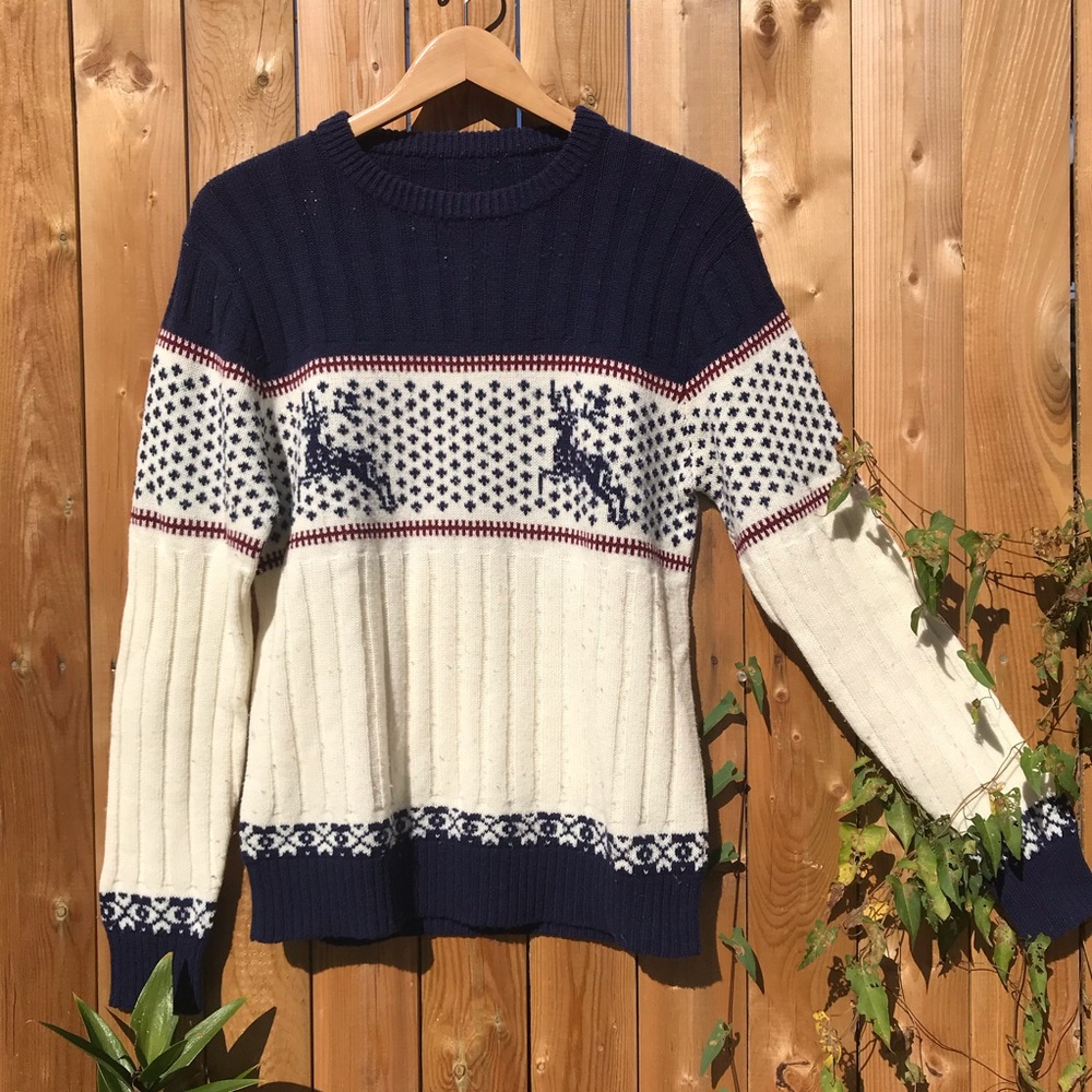 Christmas reindeer winter sweater